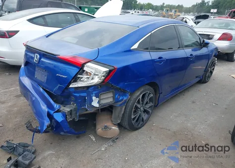 2019 Honda Civic Sport z USA, uszkodzony, nr VIN 2HGFC2F84KH576703